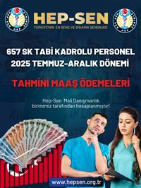 2025 Temmuz-Aralık Dönemi Kadrolu Sağlık Çalışanı Tahmini Zamlı Maaşı